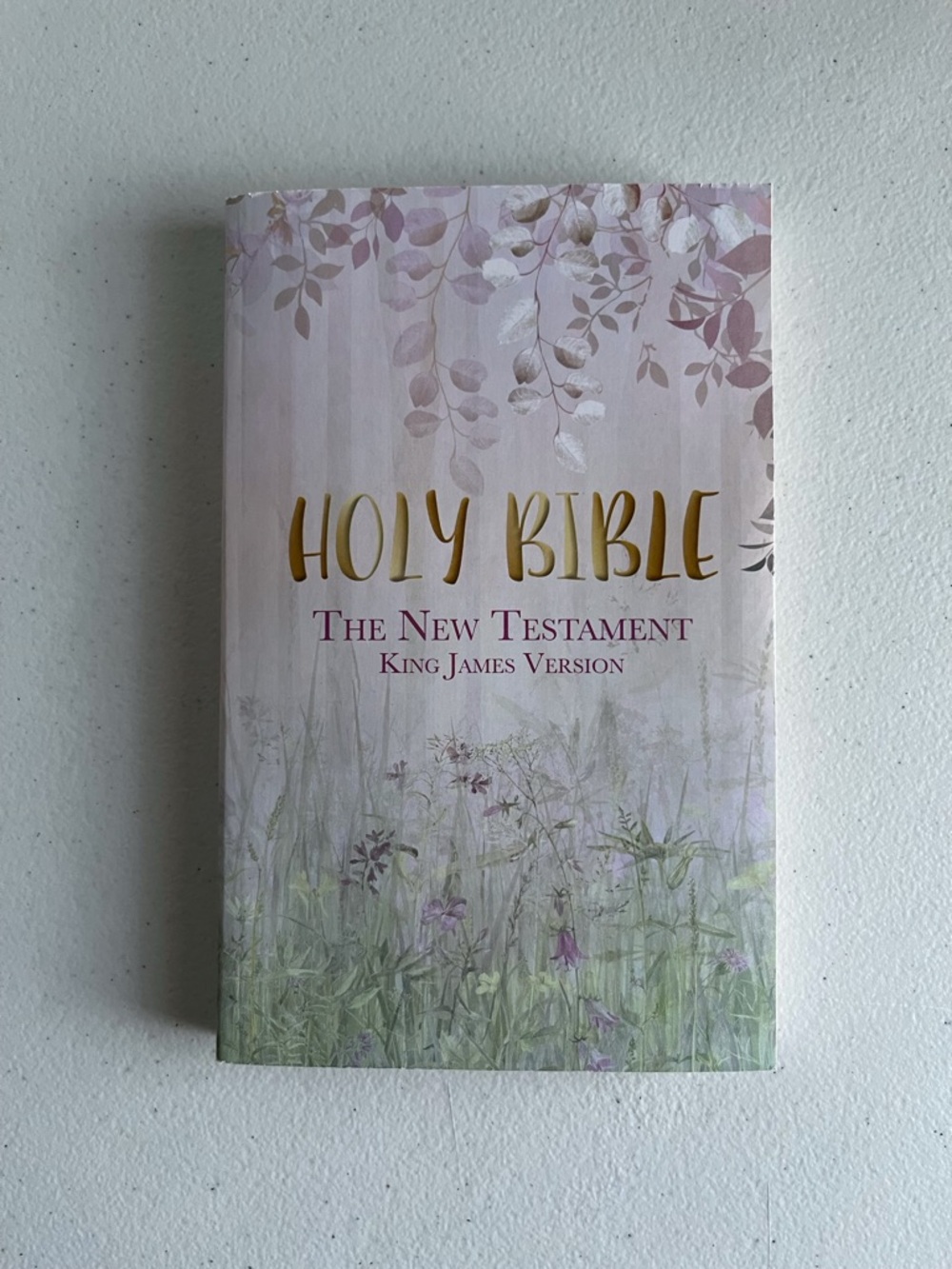 Holy Bible The New Testament - Floral Cover (Pink & Green)
